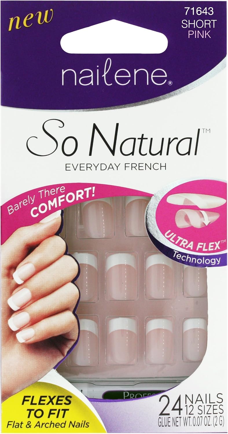 NAILENE SO NATURAL ULTRA FLEX ARTIFICIAL NAILS 24 pack of 2