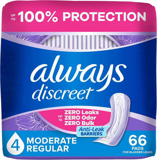 ALWAYS DISCREET PAD MODERATE 66 pack of 3