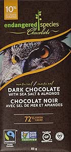 ENDANGERED SPICES         DARK CHOCOLATE   WITH SEA SALT & ALMOND          85G