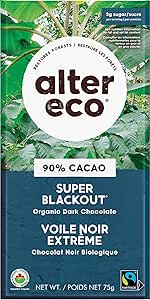 Alter Eco   Organic Chocolate   Superblackout 90%75G