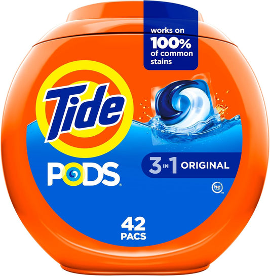 TIDE LIQ PODS ORIGINAL 42 pack of 4