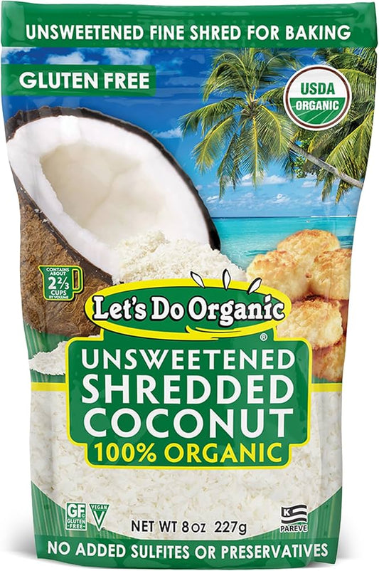 LET’S DO…ORGANIC  -  Shredded Coconut, Unsweetened, Organic    10kg