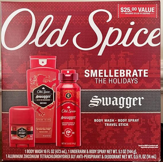 OLD SPICE SMELLEBRATE HOLIDAYS 3PC pack of 6