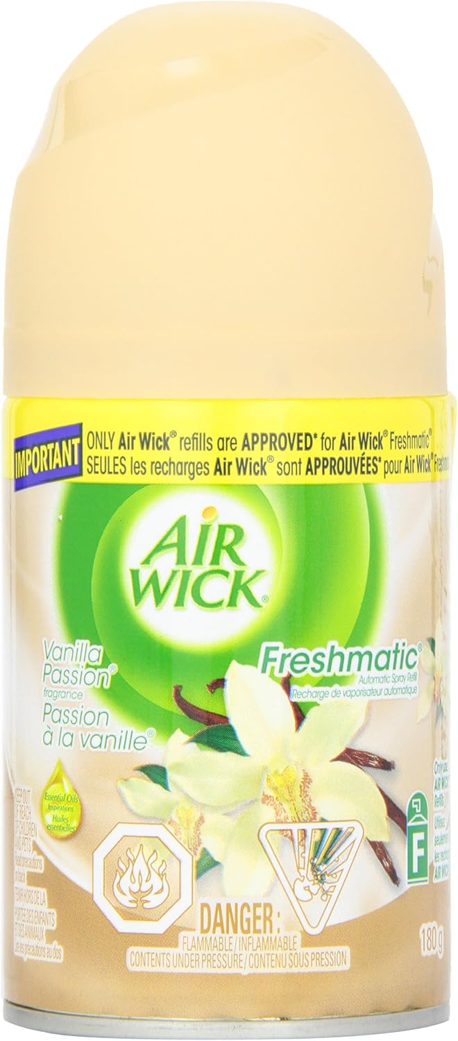 AIRWICK FRESHMATIC VANILLA PASSION REF 180G AEROSOL pack of 6