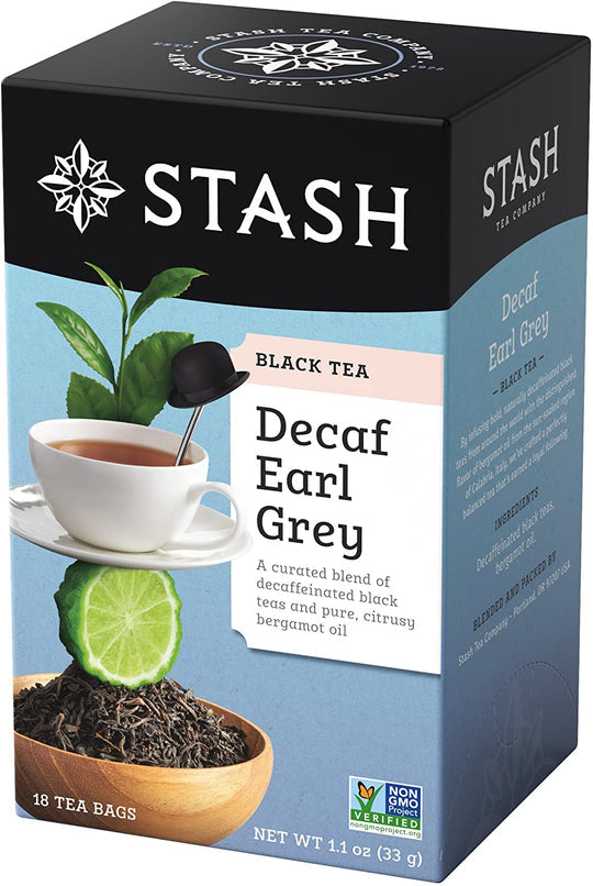 STASH TEA    Premium Decaffeinated Tea Blends    STASH TEA    Premium Decaffeinated Tea Blends    Decaf Earl Grey Tea 18bg