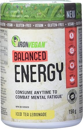 Iron Vegan Balanced Energy   150g Iced Tea Lemonade