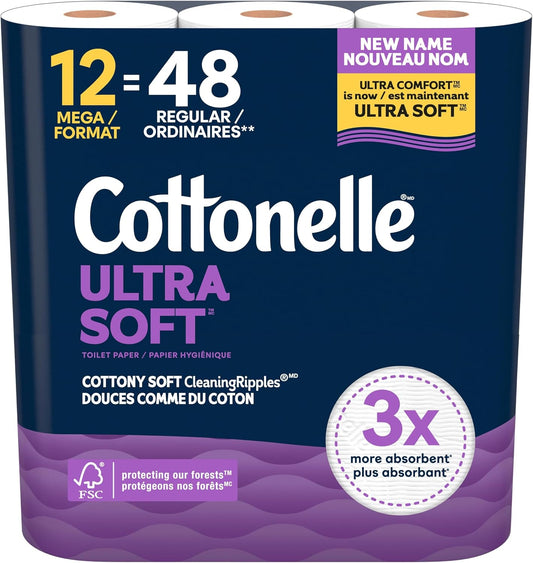 COTTONELLE ULTRA COMFORT BATHROOM TISSUE 244SHT 12 pack of 4