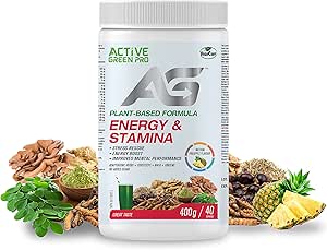 ACTIVE GREEN PRO PLANT BASED DAILY GREENS ENERGY & STAMINA   PINEAPPLE   400G