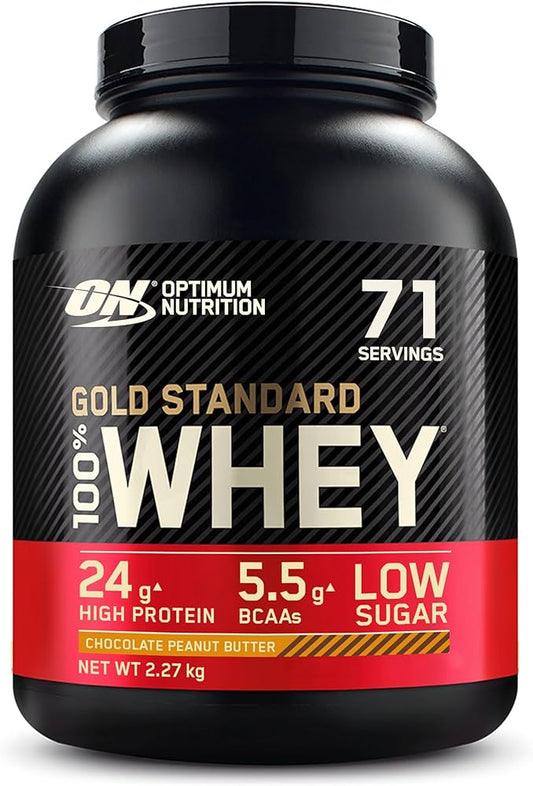 OMAHA PROTEIN POPCORN   GOLD STANDARD 100% WHEY   5lbs   CHOCOLATE PB