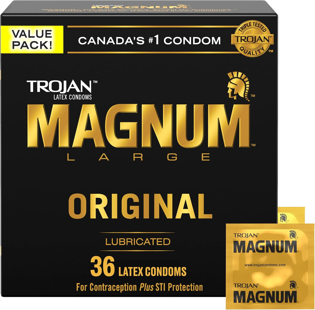 TROJAN MAGNUM CONDOMS ORIG 36