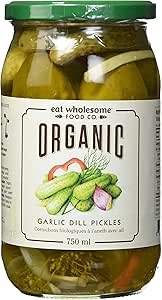 Eat Wholesome   Pickled Vegetables   Org Garlic Dill Pickles750ML