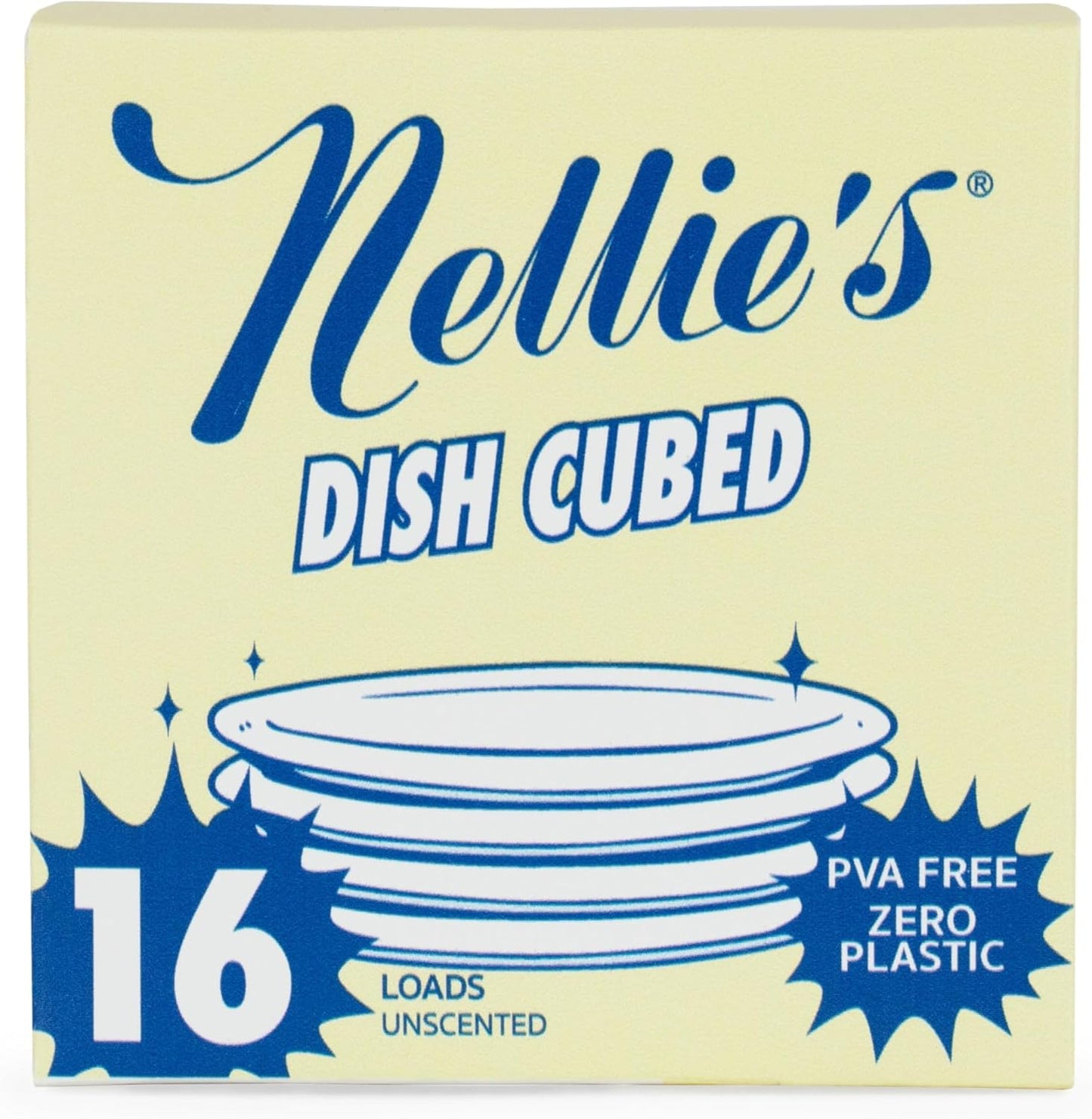 NELLIE'S *   Auto Dish Cubed, 16pk