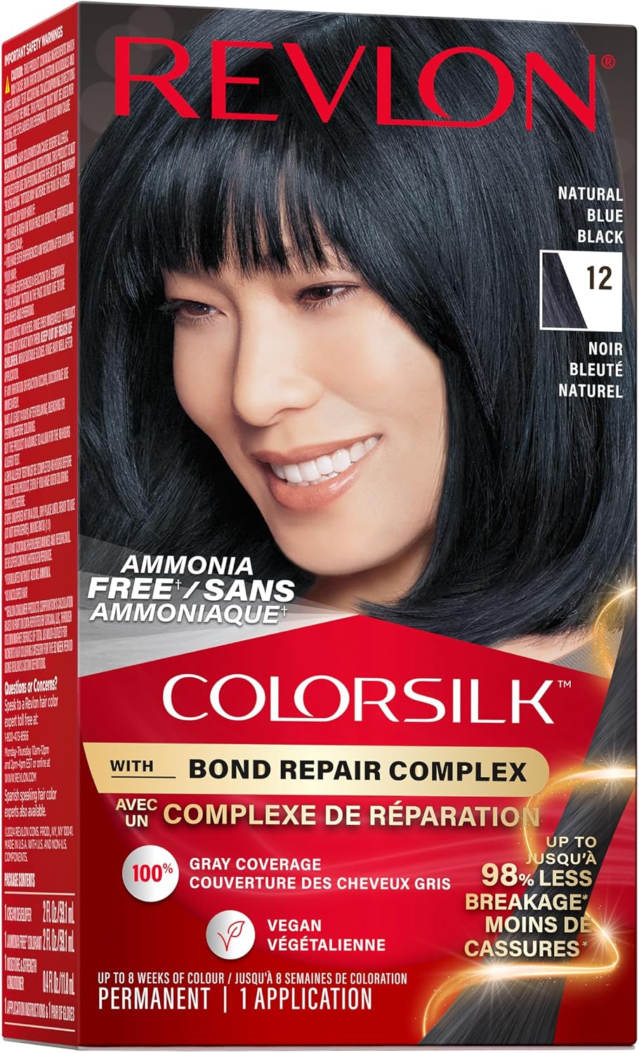 REVLON COLORSILK BOND REPAIR NATURAL BLUE BLACK