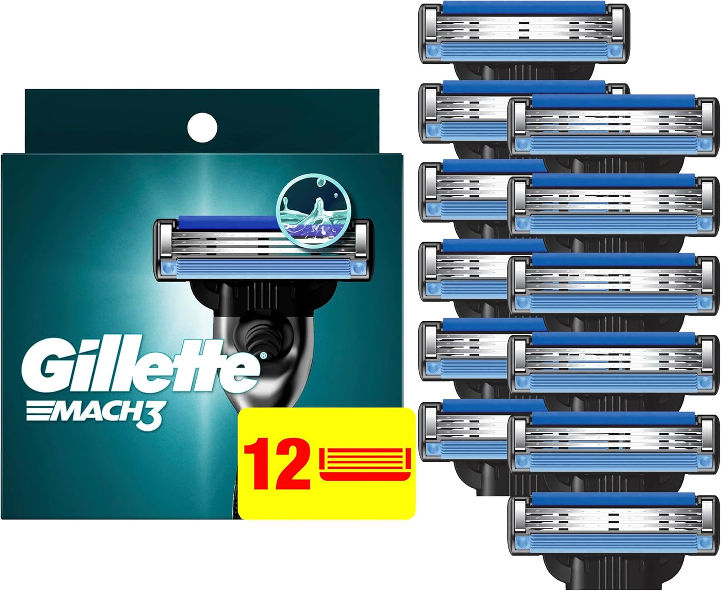 GILLETTE MACH3 BLADES 12