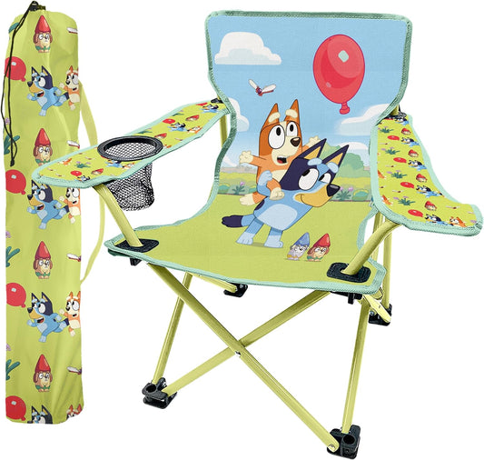 BLUEY KIDS CAMP CHAIR WITH CUP HOLDER CARRY BAG 2 pack of 4