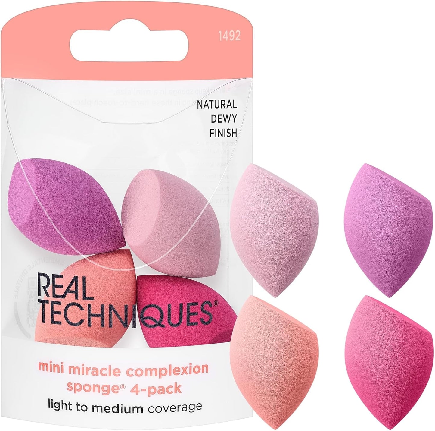 REAL TECHNIQUES SPONGES MINI COMPLEXION 4 pack of 2