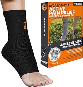 Incrediwear    Incrediwear Sleeves Ankle    Colour: Black 
Clothing Size: Large    Each