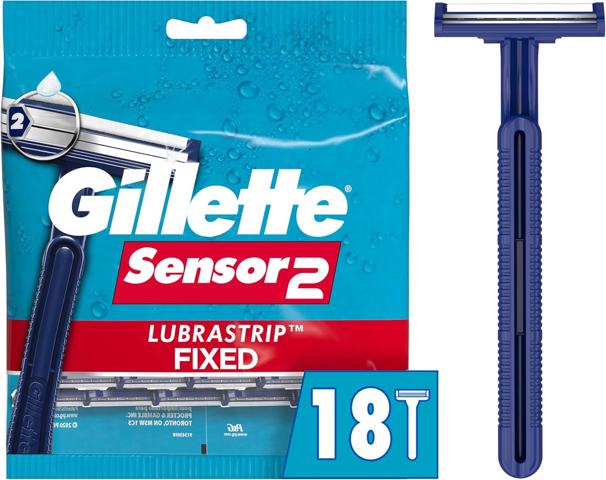 GILLETTE SENSOR 2 DISPOSABLE RAZORS 18