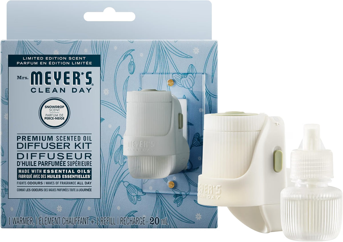 Mrs. Meyer's Clean Day - Snowdrop Oil Diffuser Kit - 1kit