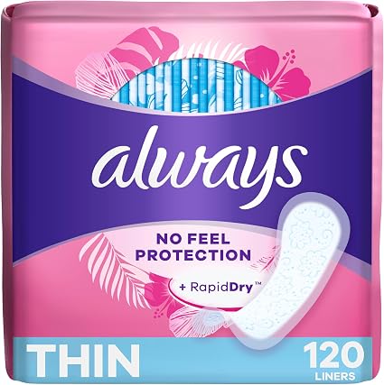 ALWAYS PANTILINER RG LOW FLOW UNS 120 pack of 6