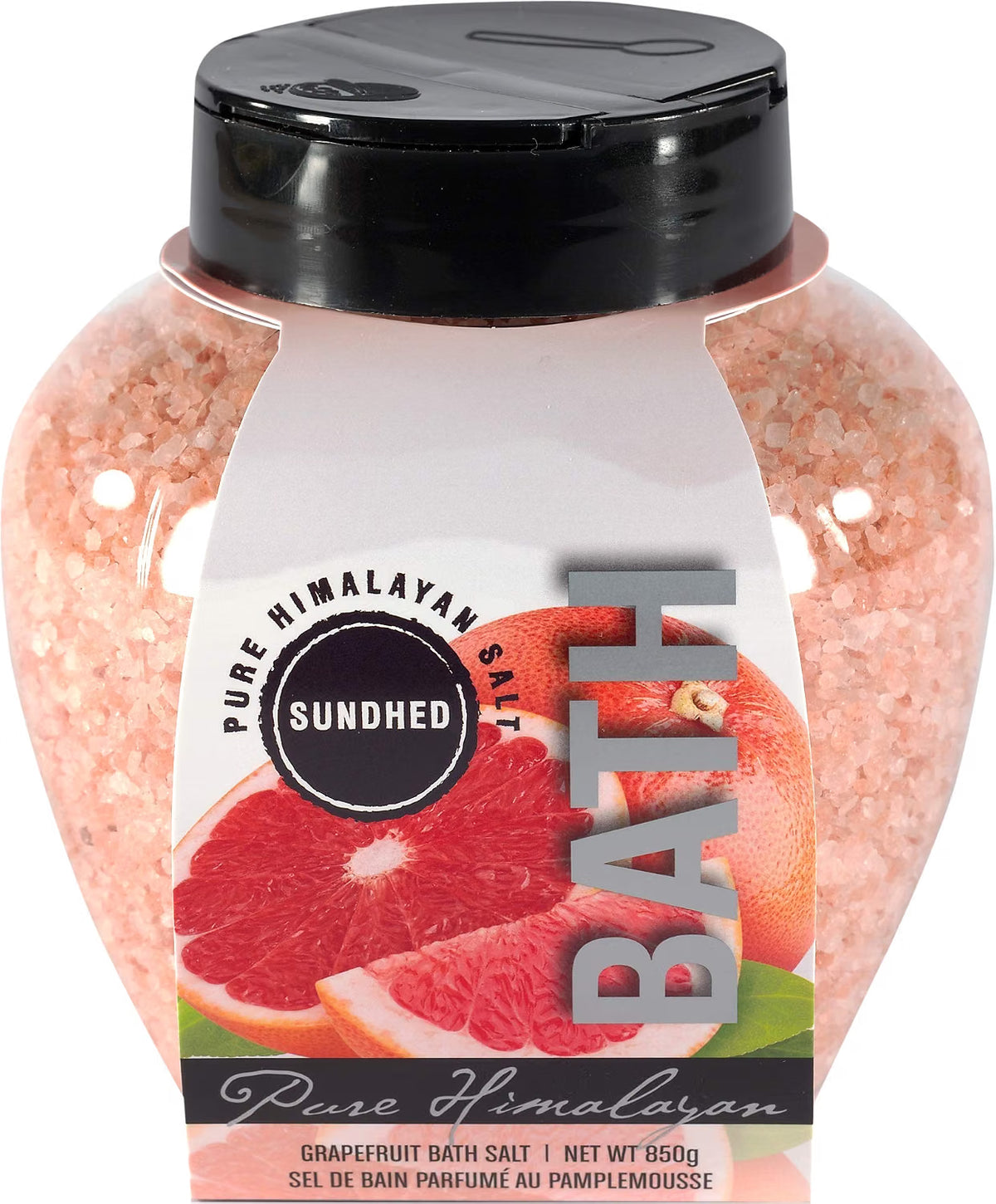 Sundhed - Himalayan Bath Salt W. Grapefruit - 850g
