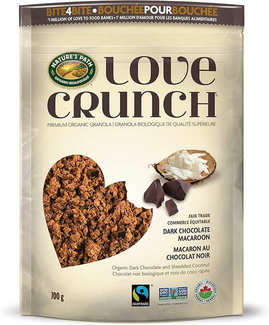 NATURE’S PATH LOVE CRUNCH    - Dark Chocolate Macaroon, Organic      700g