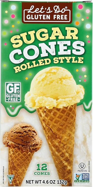 Let's Do Gluten Free   Ice Cream Cones   Sugar Cones132G