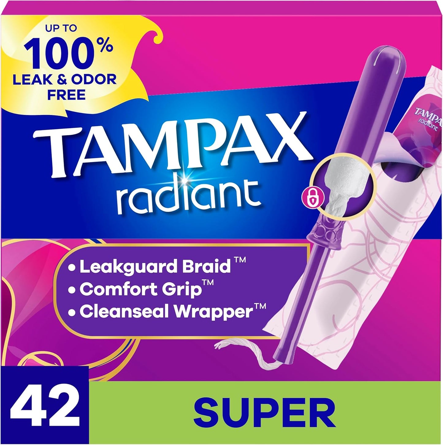 TAMPAX RADIANT SUPER 42