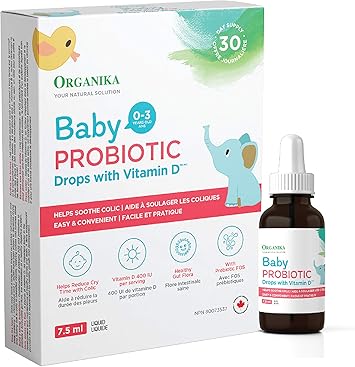 Organika   BABY PRE+PROBIOTIC VITAMIN D 7.5ML