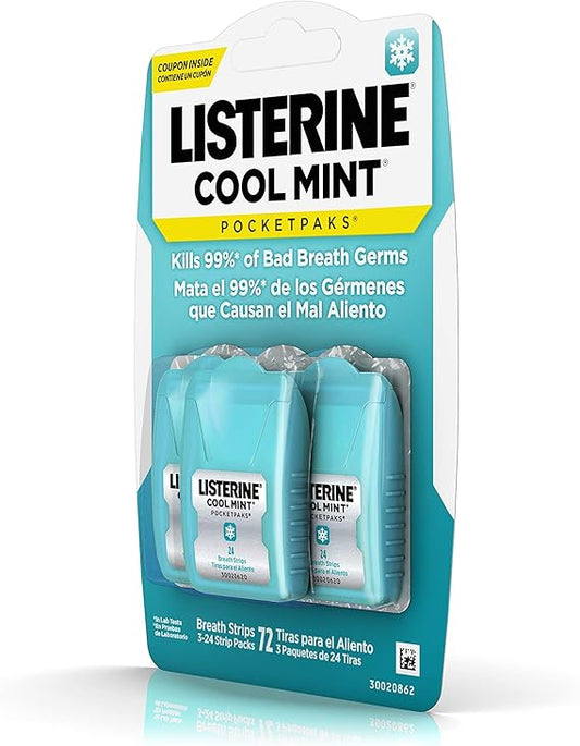 Listerine Cool Mint O/C Strips 72
