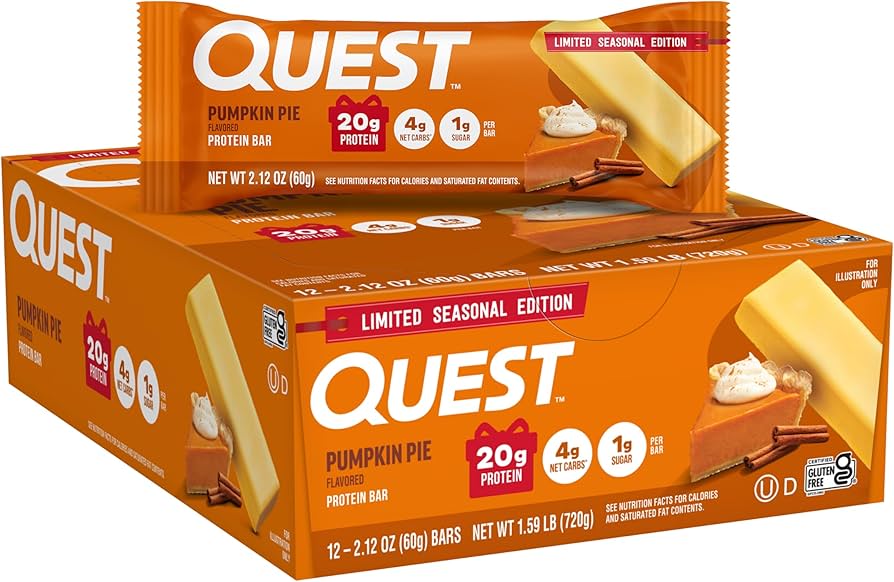 Quest   Quest Bar, Pumpkin Pie, 12/box