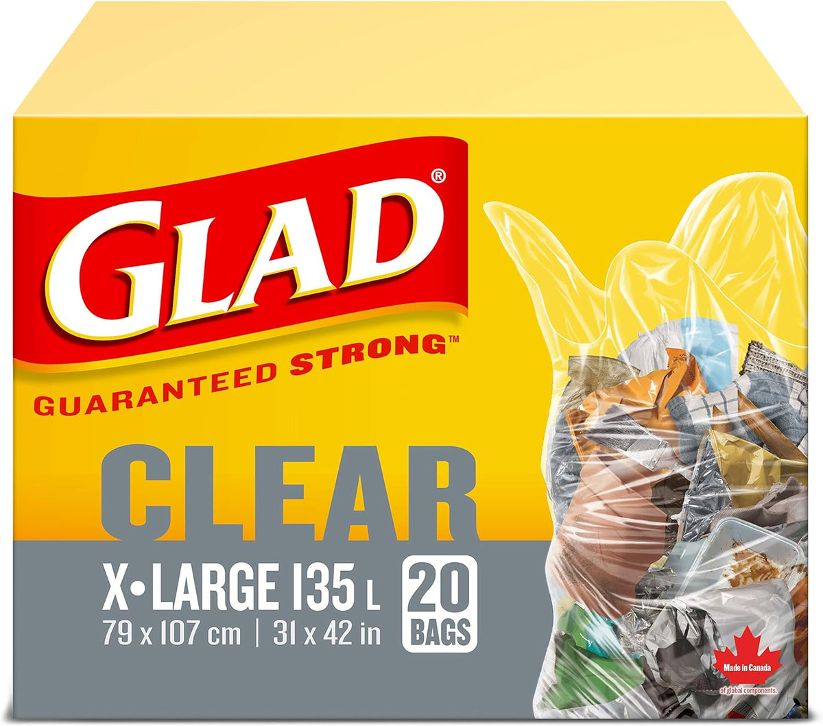 GLAD BAG GARDEN CLEAR XL 20