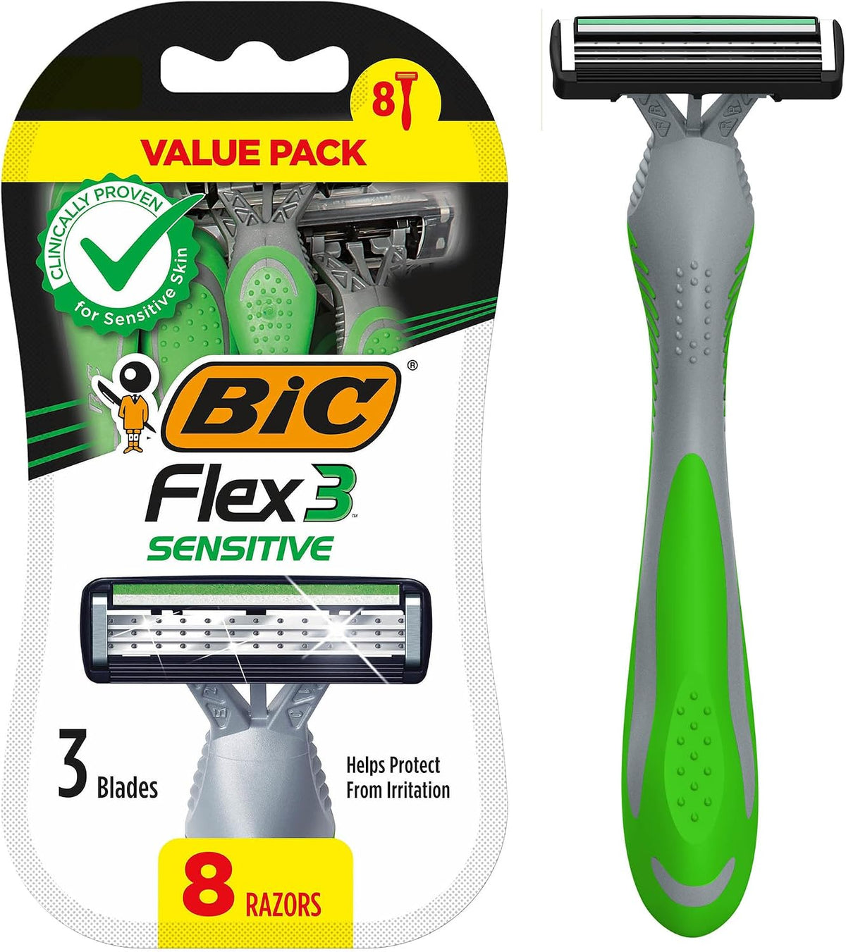 BIC RAZORS FLEX3 8