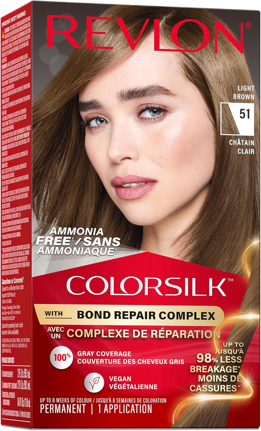 REVLON COLORSILK BOND REPAIR LIGHT BROWN