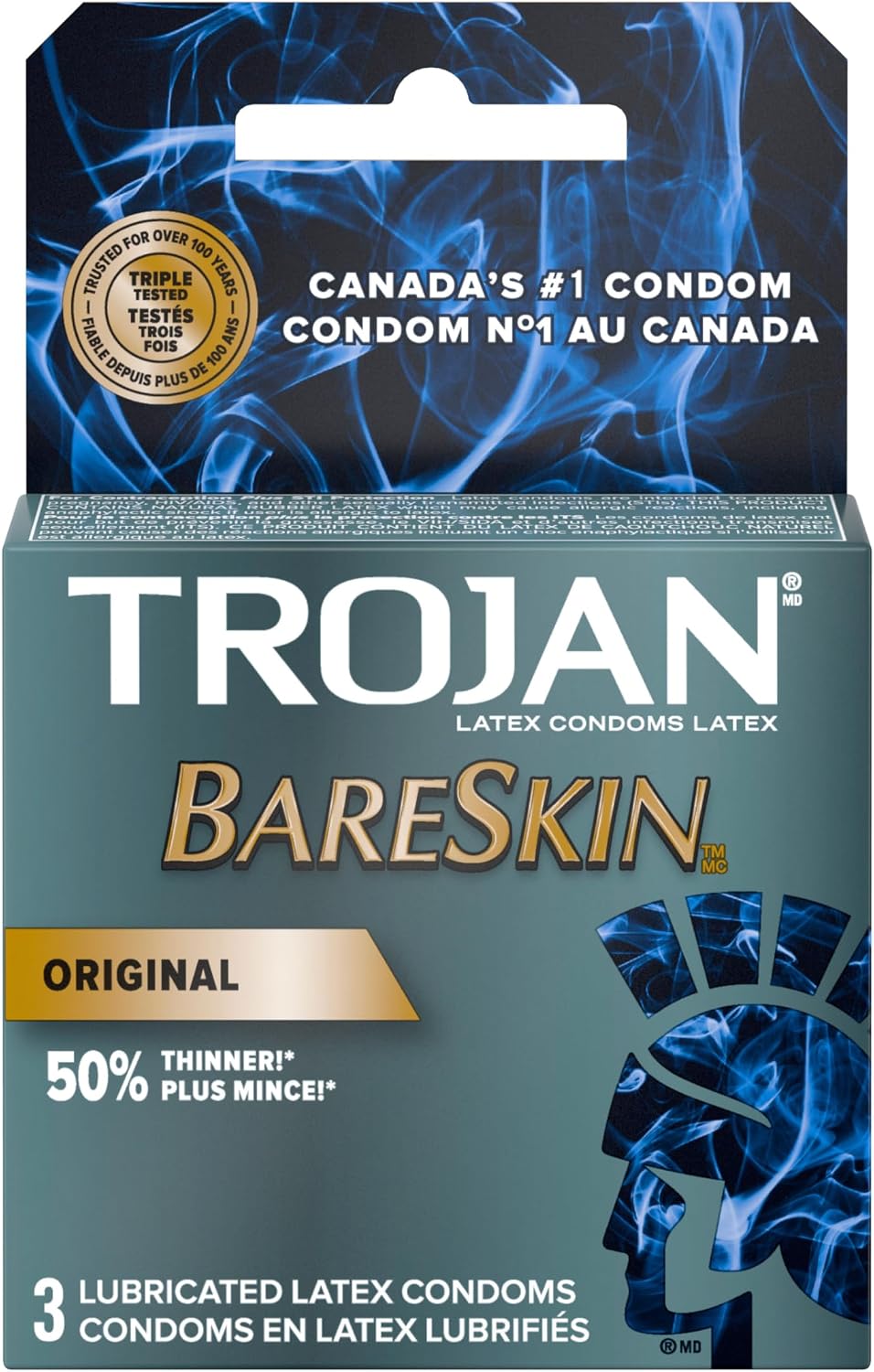 TROJAN CONDOMS BARESKIN 3