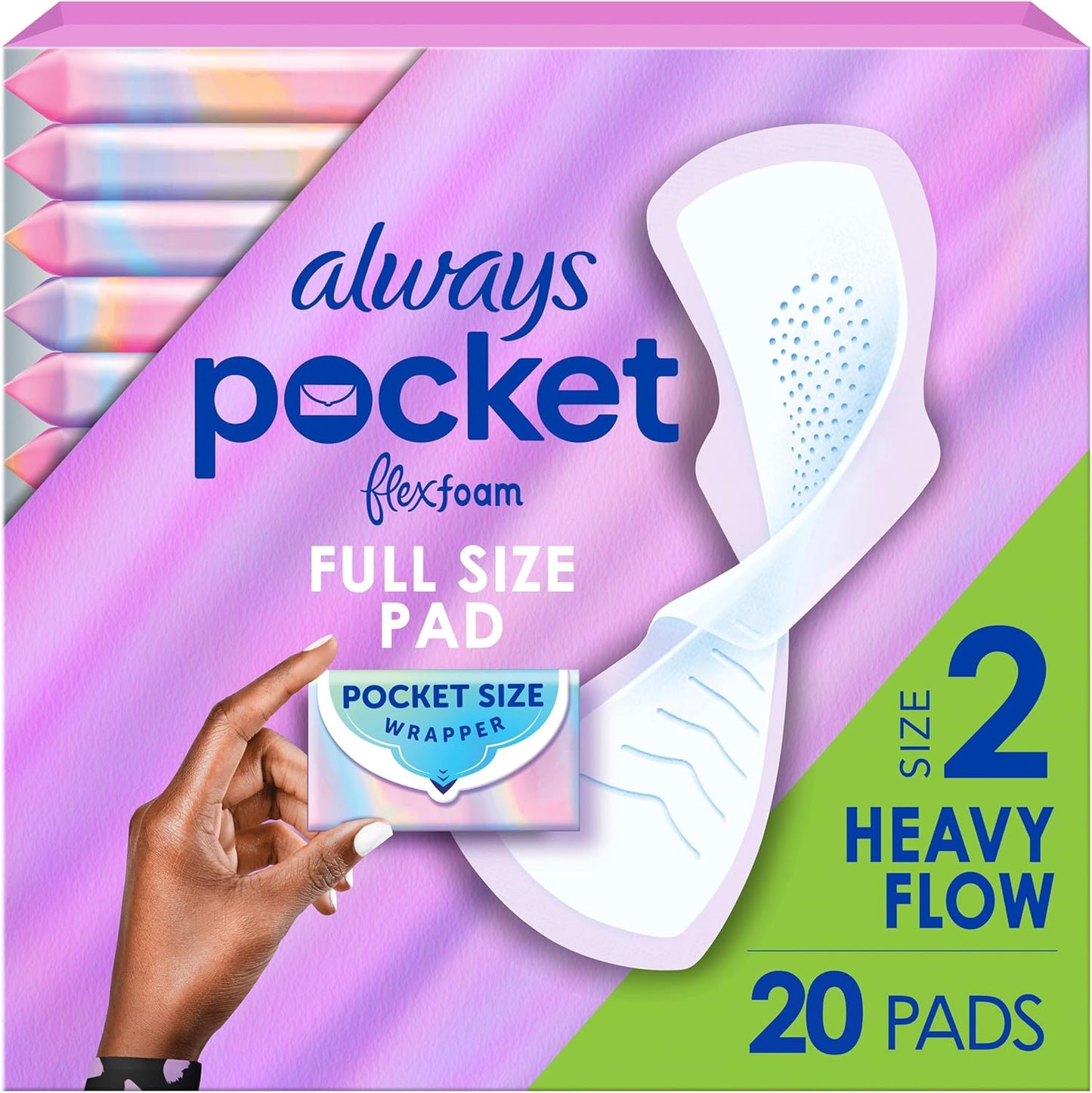 ALWAYS POLY FLEXFOAM INFINITY SZ2 20 pack of 3
