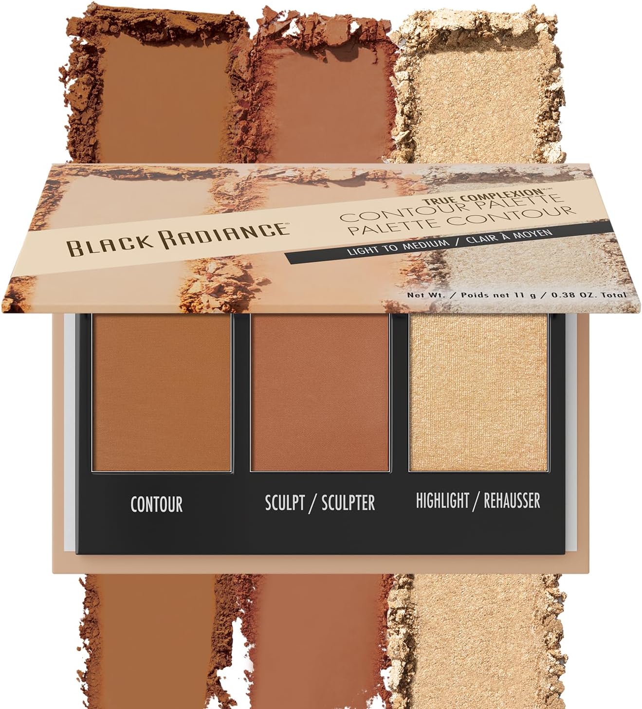 BR TRUE COMPLEXION CONTOUR PALETTE LIGHT MEDIUM pack of 3