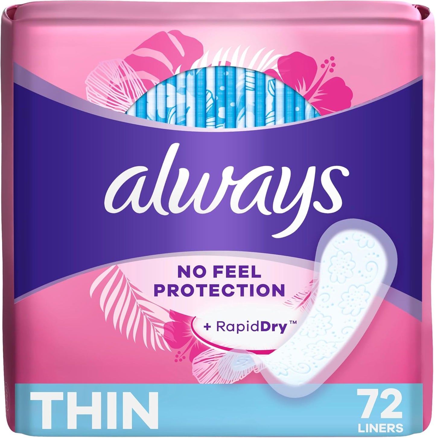 ALWAYS PANTILINER RG LOW FLOW UNS 72 pack of 12