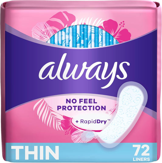 ALWAYS PANTILINER RG LOW FLOW UNS 72 pack of 12