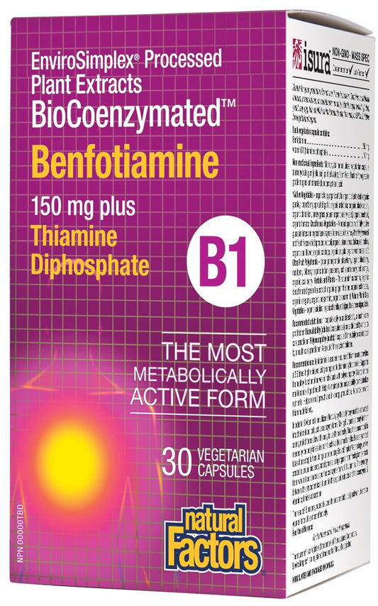 Natural Factors   BioCoenzymated Benfotiamine • B1 plus Sulbutiamine   30vcaps