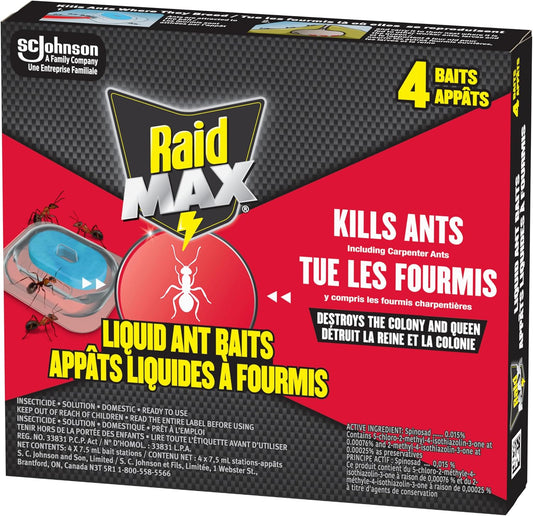 RAID MAX ANT BAIT LIQ 4 pack of 12