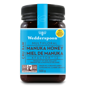 Wedderspoon   Raw Manuka Honey KFactor 12 500g