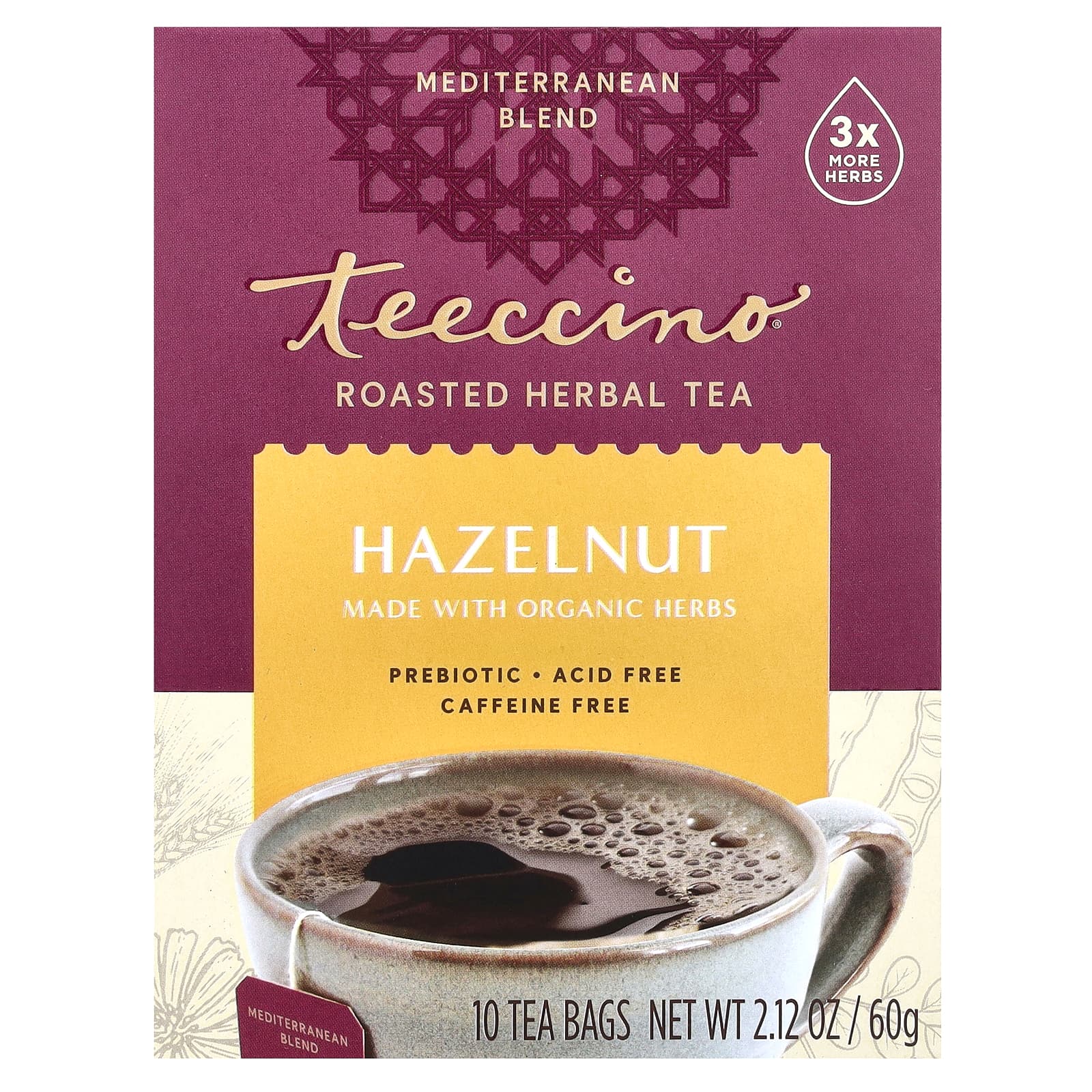 TEECCINO Org Hazelnut Herbal Tea 10bg – Smith's Compounding Pharmacy