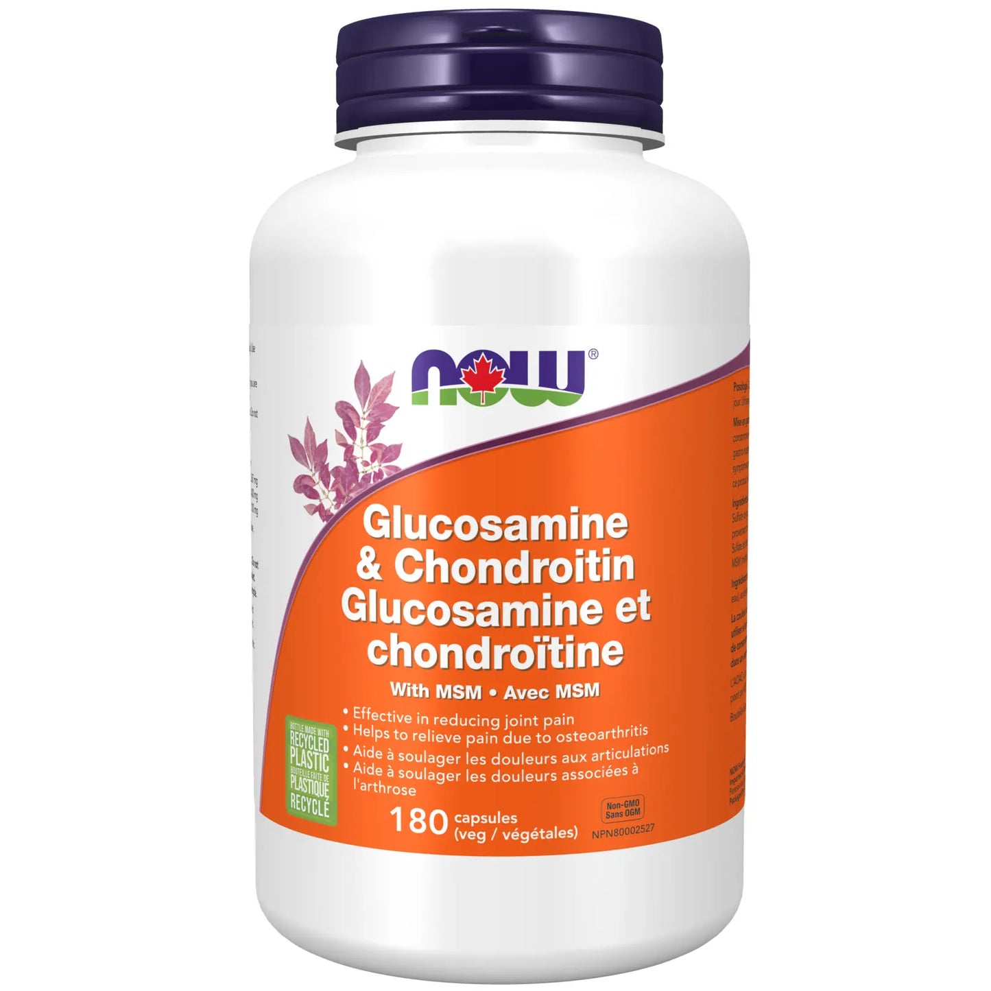 NOW - GLUCOSAMINE AND CHONDROITIN 180C