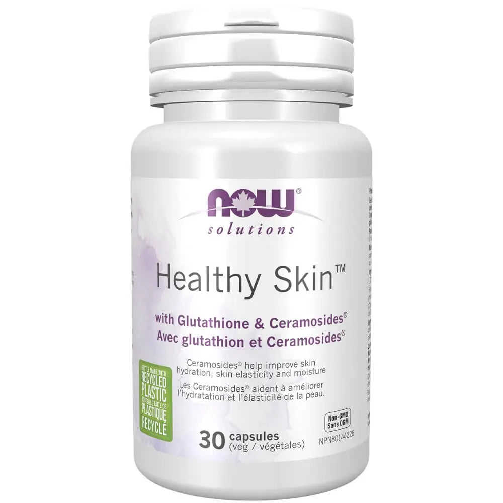 NOW Foods - Healthy Skin™ with Ceromosides & Glutathione 30 vcap