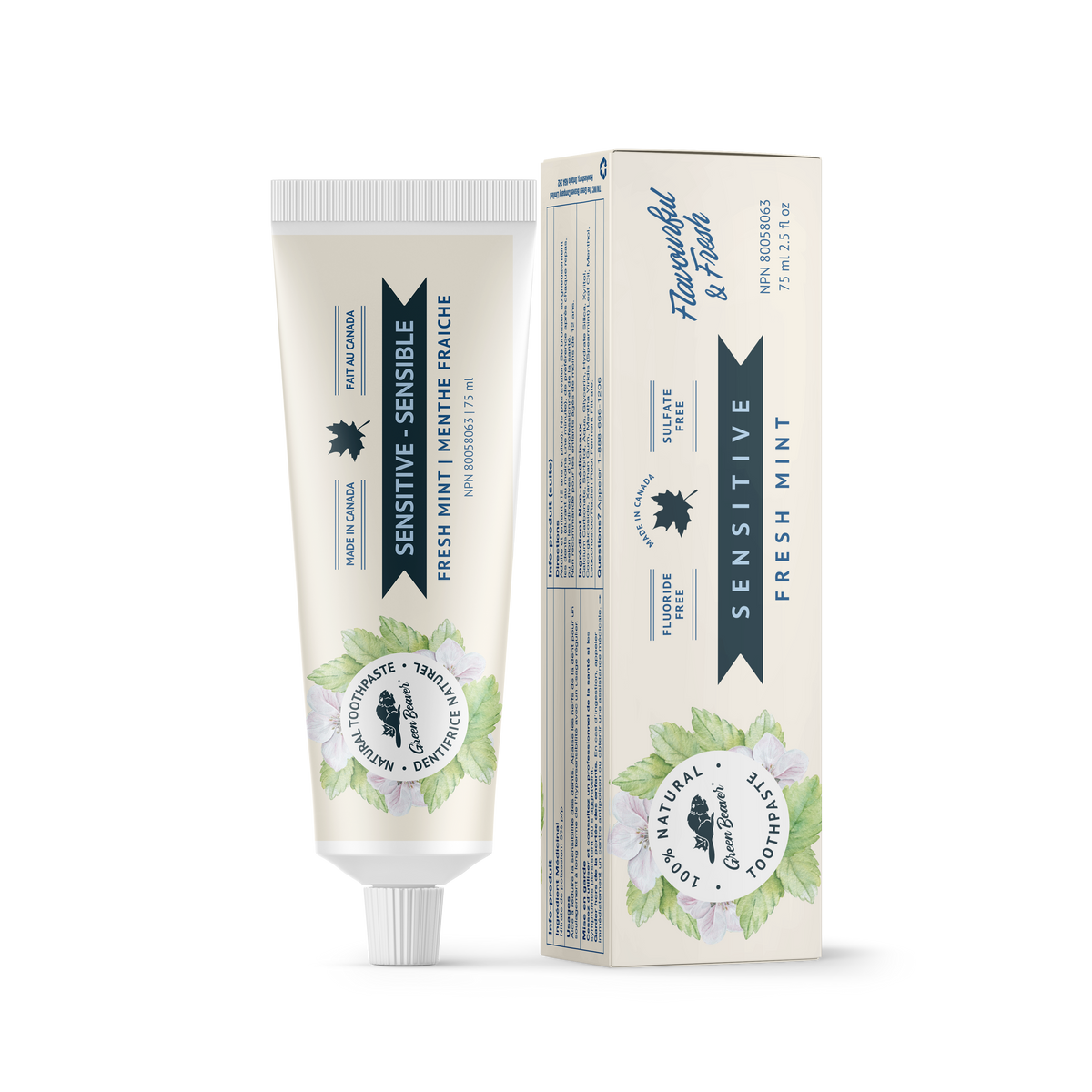 GREEN BEAVER    Sensitive Mint Toothpaste 75mL