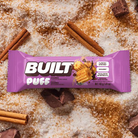 Built Bar   Built Puffs Churro 40g