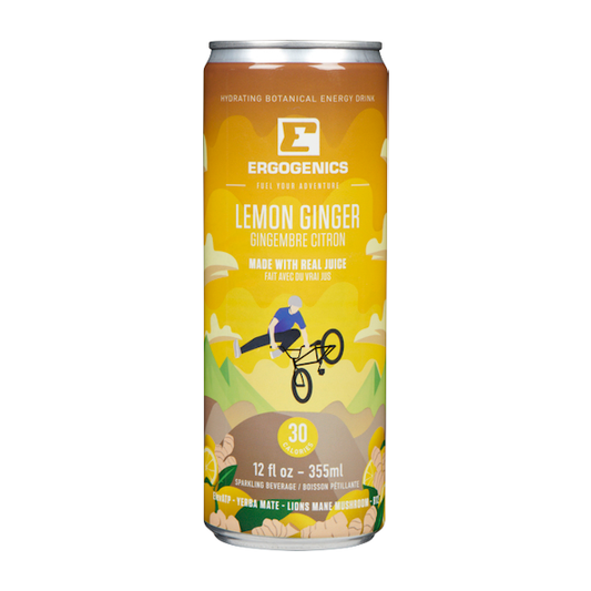 Ergogenics Nutrition   Liquid Adrenaline - Lemon Ginger 12 x 355ml