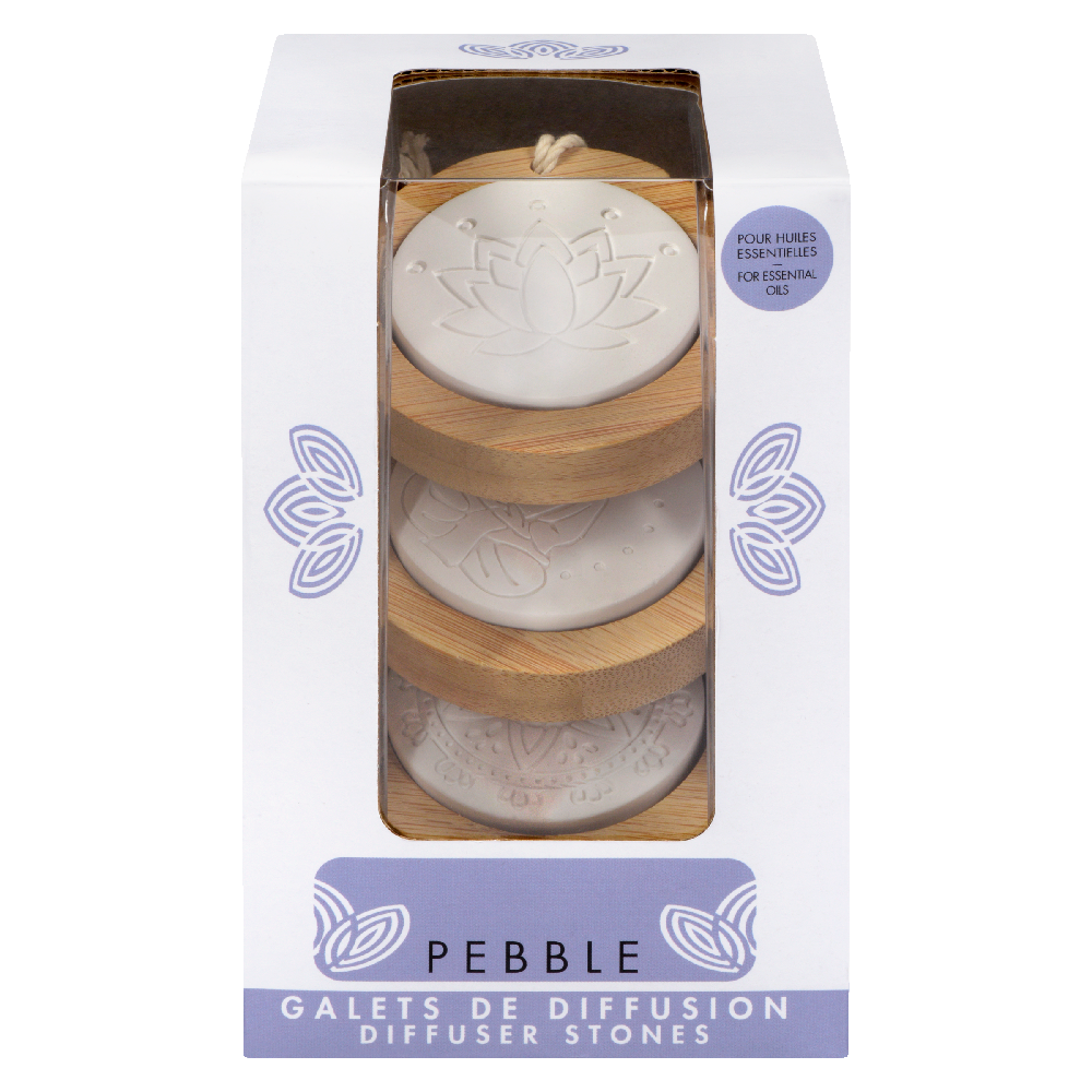 LE COMPTOIR AROMA    Diffuser Stones for Essential Oils    LE COMPTOIR AROMA    Diffuser Stones for Essential Oils    Pebble Diffuser Stones 3pk