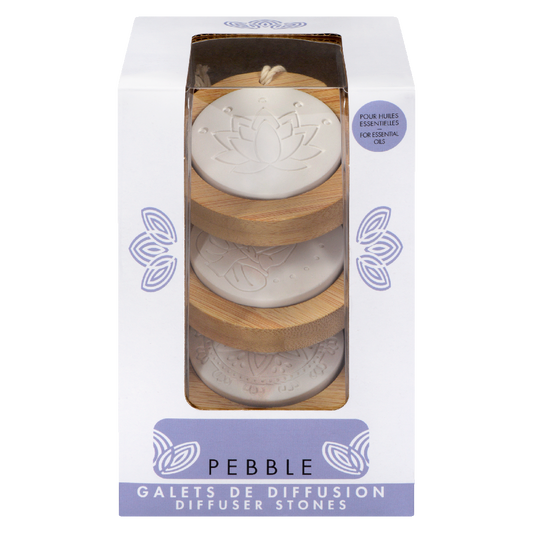 LE COMPTOIR AROMA    Diffuser Stones for Essential Oils    LE COMPTOIR AROMA    Diffuser Stones for Essential Oils    Pebble Diffuser Stones 3pk